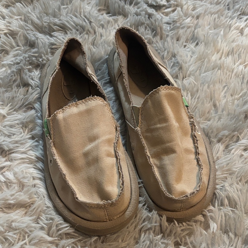Casual Tan Slip-On Shoes